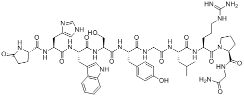 Gonadorelin                                            DEA controlled substance 33515-09-2